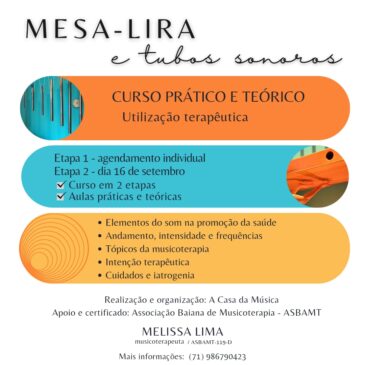 Curso Prático e Teórico Mesa-Lira e Tubos Sonoros